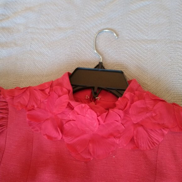 NWT! Antonio Melani Dress ONLY $79! RETAIL$299! Willow Floral Applique Neck Sz 2 - Picture 10 of 12